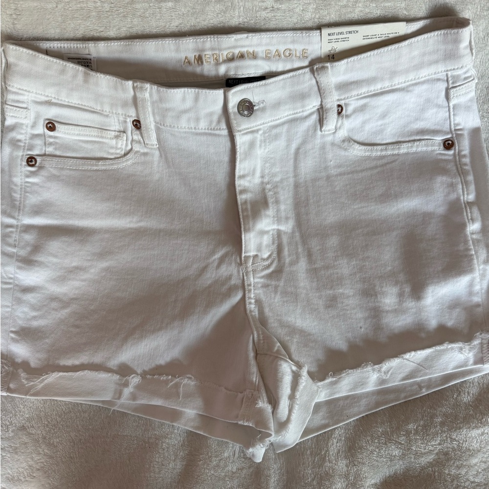 American Eagle Outfitters Women's White Jean Shorts